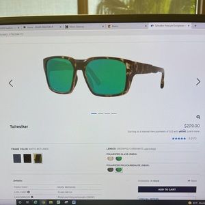 Brand New Costa Polarized Sunglasses.